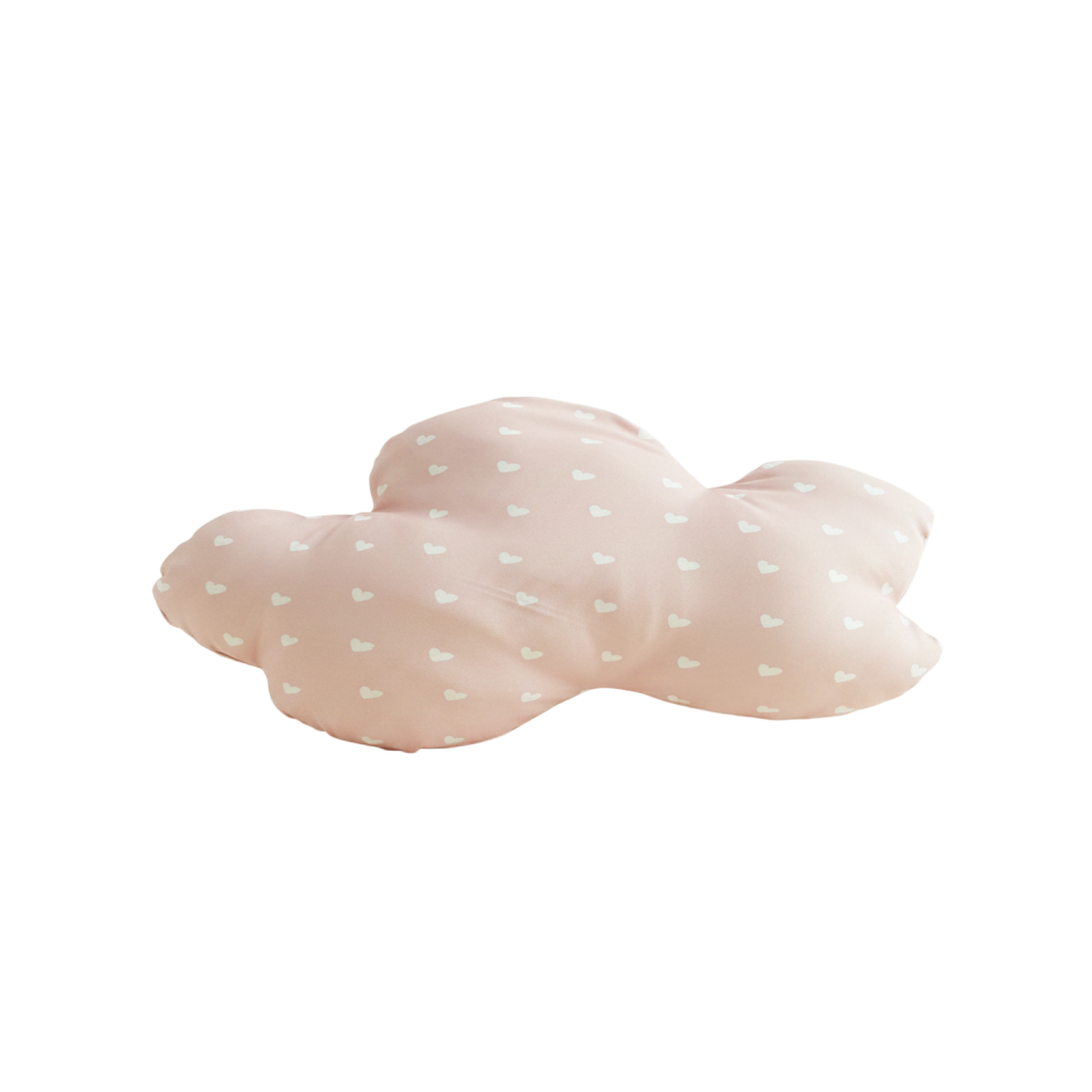 Polštářek mráček, bílá srdíčka - Obrázek 2